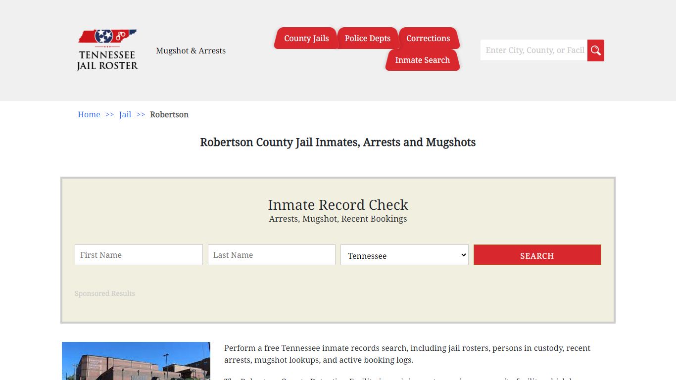Robertson County Jail Inmates, Arrests and Mugshots